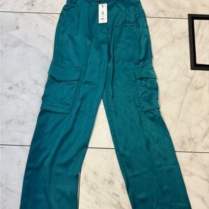 Dynamite Satin Cargo Pants